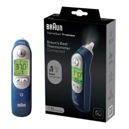 Abbildung: Braun Thermoscan 7 + Connect Ohrthermometer 1 St PZN 18494557