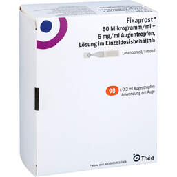 Abbildung: Fixaprost 50 Mikrogramm / ml + 5 mg / ml Augentropfenedp 90X0.2 ml, Augentropfen PZN 18495338