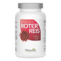 Abbildung: Vitactiv roter Reis Monacolin K Kapseln 60 St, Kapseln PZN 18495404