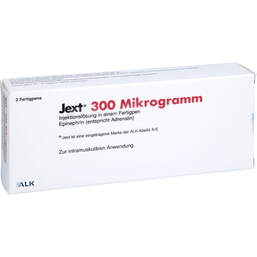 Abbildung: Jext 300 Mikrogramm Injektionslösung in einem Fertigpen 2 St, Injektionslösung in einem Fertigpen PZN 18496237