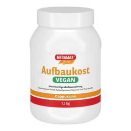 Abbildung: Aufbaukost vegan Cappuccino Megamax Pulver 1500 g, Pulver PZN 18497254
