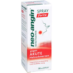 Abbildung: Neo-Angin Benzydamin Spr.forte geg.akute Halsschm. 30 ml, Spray PZN 18499796