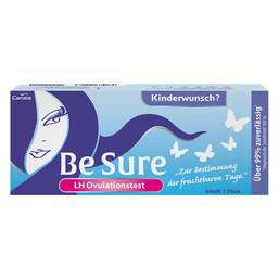Abbildung: BE Sure Ovulationstest bei Kinderwunsch 7 St, Test PZN 18501524