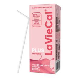 Abbildung: Laviecal Plus Drink Erdbeere 200 ml, Lösung PZN 18501754