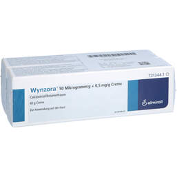 Abbildung: Wynzora 50 Mikrogramm / g + 0,5 mg / g Creme 2X60 g, Creme PZN 18502802