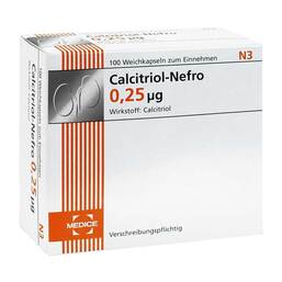 Abbildung: Calcitriol-Nefro 0,25 µg Weichkapseln 100 St, Weichkapseln PZN 18601786
