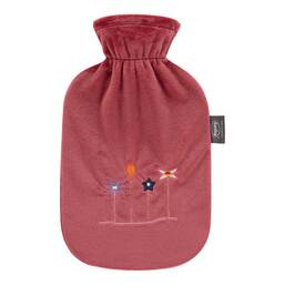Abbildung: Fashy Wärmflasche Flauschb.Stickerei 2 l rostbraun 1 St PZN 18648776