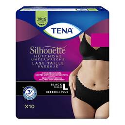 Abbildung: Tena Silhouette Plus L black Inkontinenz Pants 10 St PZN 18664953