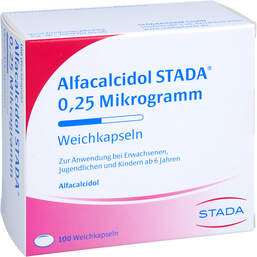 Abbildung: Alfacalcidol STADA 0,25 Mikrogramm Weichkapseln 100 St, Weichkapseln PZN 18667673
