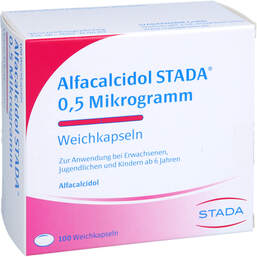 Abbildung: Alfacalcidol STADA 0,5 Mikrogramm Weichkapseln 100 St, Weichkapseln PZN 18667696