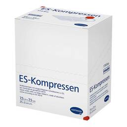 Abbildung: ES-Kompressen steril 7,5x7,5 cm 8fach 25X2 St, Kompressen PZN 18672941