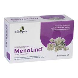Abbildung: BEH Klostergarten MenoLind® 250 mg Filmtabletten 60 St, Filmtabletten PZN 18673573