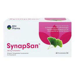 Abbildung: Synapsan 240 mg Filmtabletten 60 St, Filmtabletten PZN 18673745