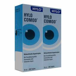 Abbildung: HYLO COMOD Augentropfen 2X10 ml, Augentropfen PZN 18674911