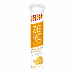 Abbildung: Dextro Energy Zero Calories Orange Brausetabletten 20 St, Brausetabletten PZN 18677513