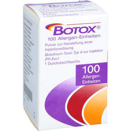 Abbildung: Botox 100 Allergan-Einheiten Pulver zur Herstellung einer Injektionslösung 1 St, Pulver zur Herstellung einer Injektionslösung PZN 18684068