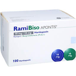 Abbildung: Ramibiso Apontis 10 mg / 10 mg Hartkapseln 100 St, Hartkapseln PZN 18690867