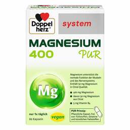 Abbildung: Doppelherz Magnesium 400 Pur system Kapseln 60 St, Kapseln PZN 18700991