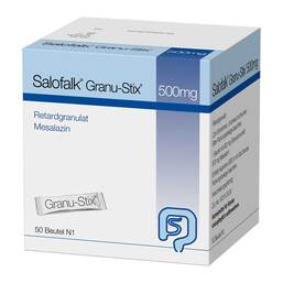 Abbildung: Salofalk Granu-Stix 500 mg Retardgranulat 50 St, Retard-Granulat PZN 18702518