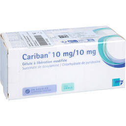 Abbildung: Cariban 10 mg / 10 mg Hartkapseln mit veränderter Wirkstofffreisetzung 48 St, Hartkapseln mit veränderter Wirkstofffreisetzung PZN 18704322