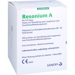Abbildung: Resonium A Pulver 450 g, Pulver PZN 18706025
