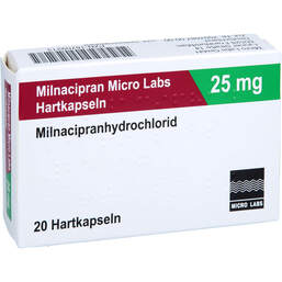 Abbildung: Milnacipran Micro Labs 25 mg Hartkapseln 20 St, Hartkapseln PZN 18709213