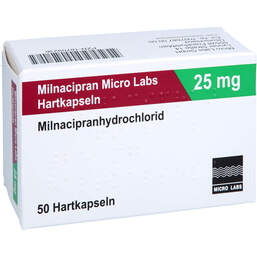 Abbildung: Milnacipran Micro Labs 25 mg Hartkapseln 50 St, Hartkapseln PZN 18709236