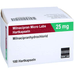 Abbildung: Milnacipran Micro Labs 25 mg Hartkapseln 100 St, Hartkapseln PZN 18709242