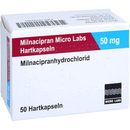 Abbildung: Milnacipran Micro Labs 50 mg Hartkapseln 50 St, Hartkapseln PZN 18709265