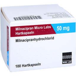 Abbildung: Milnacipran Micro Labs 50 mg Hartkapseln 100 St, Hartkapseln PZN 18709271