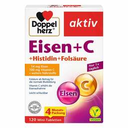 Abbildung: Doppelherz Eisen + C Tabletten 120 St, Tabletten PZN 18710535