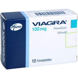 Abbildung: Viagra 100 mg Filmtabletten 12 St, Filmtabletten PZN 18713568