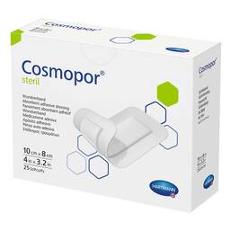 Abbildung: Cosmopor steril Wundverband 8x10 cm 25 St, Pflaster PZN 18715478