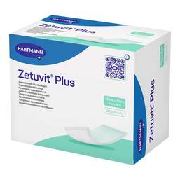 Abbildung: Zetuvit Plus extrastarke Saugkompr.steril 10x10 cm 10 St, Kompressen PZN 18717017