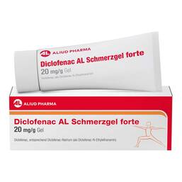 Abbildung: Diclofenac AL Schmerzgel forte 20 mg/g Gel 100 g, Gel PZN 18719878