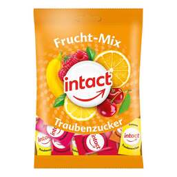 Abbildung: Intact Traubenzucker Beutel Frucht-Mix 75 g, Bonbons PZN 18720611