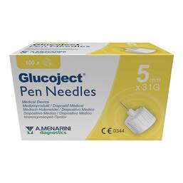 Abbildung: Glucoject Pen-Nadeln 31 Gx5 mm 0,25 mm 100 St, Kanüle PZN 18721059