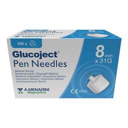 Abbildung: Glucoject Pen-Nadeln 31 Gx8 mm 0,25 mm 100 St, Kanüle PZN 18721094