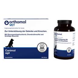 Abbildung: Orthomol Vet Canimol agil Kautabletten für Hunde 240 St, Kautabletten PZN 18723124