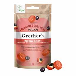 Abbildung: Grethers vegan Energy Boost Guarana & Cola nut 45 g, Pastillen PZN 18727369 