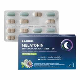 Abbildung: Dr. Theiss Melatonin Ein- & Durchschlaf-Tabletten 60 St, Tabletten PZN 18728802