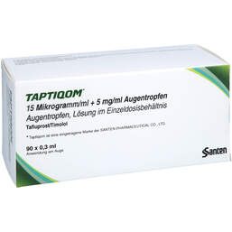 Abbildung: Taptiqom 15 µg / ml + 5 mg / ml Augentropfeni.Einzeldosisb 90X0.3 ml, Einzeldosispipetten PZN 18733855