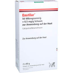Abbildung: Enstilar 50 µg / g + 0,5 mg / g Schaum zur Anwendung auf der Haut  2X60 g, Schaum PZN 18734820