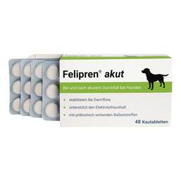 Abbildung: Felipren akut Kautabletten bei und nach Durchfall für Hunde 48 St, Kautabletten PZN 18735363