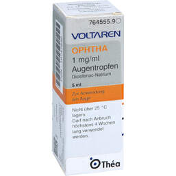 Abbildung: Voltaren ophtha 1 mg / ml Augentropfen 5 ml, Augentropfen PZN 18747840