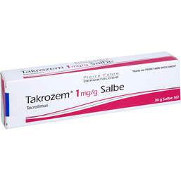 Abbildung: Takrozem 1 mg / g Salbe 30 g, Salbe PZN 18750919