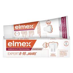 Abbildung: Elmex Kariesschutz Professional + Zahnspange Expert 75 ml, Zahnpasta PZN 18753355