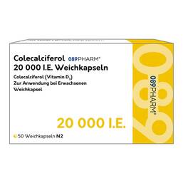 Abbildung: Colecalciferol 089PHARM 20.000 I.E. Weichkapseln 50 St, Weichkapseln PZN 18757749
