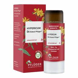 Abbildung: Hypericum D6 Globuli Pflüger Dosierspender 10 g, Globuli PZN 18757844