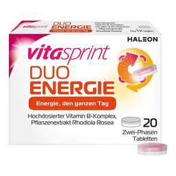 Abbildung: Vitasprint Duo Energie Tabletten 20 St, Tabletten PZN 18760556